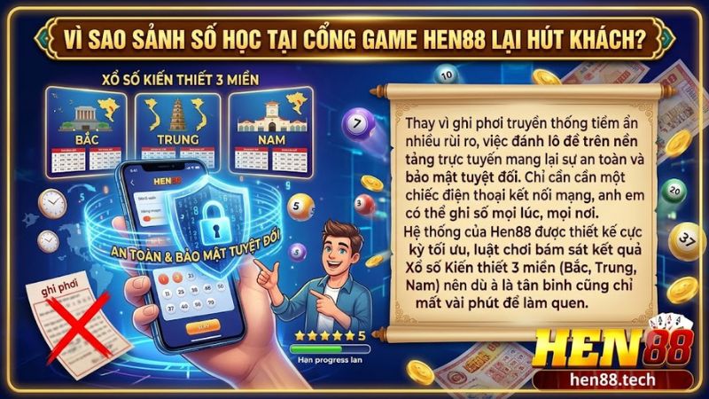 Giao diện cá cược trực tuyến siêu mượt tại sảnh lô đề cổng game Hen88 Giao diện cá cược trực tuyến siêu mượt tại sảnh lô đề cổng game Hen88