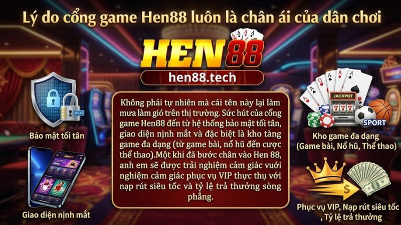 Giao diện sảnh chính cực mượt khi đăng nhập cổng game Hen88 Giao diện sảnh chính cực mượt khi đăng nhập cổng game Hen88